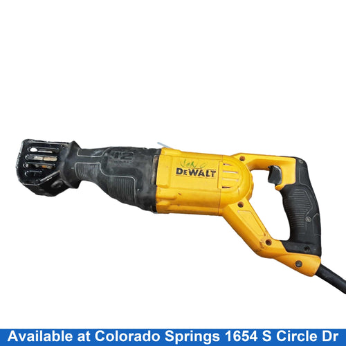 Dewalt Dwe305 Yellow Corded Reciprocating Saw