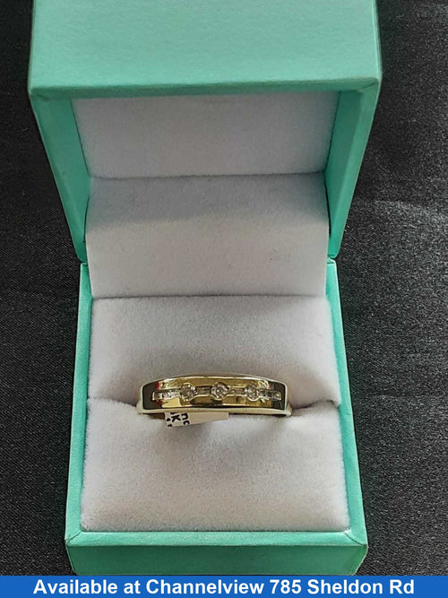 Ring - Wedding Band - Yellow Gold 14k (.585) 4.2 grams Size 7