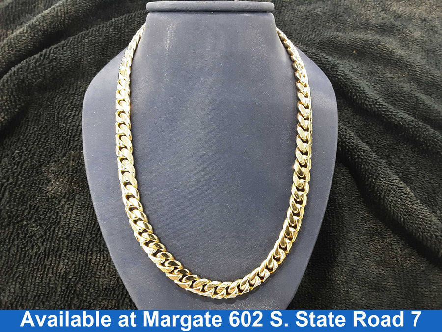 Cuban Link Chain - Yellow Gold 10k (.417) 100.6 grams 24 inch