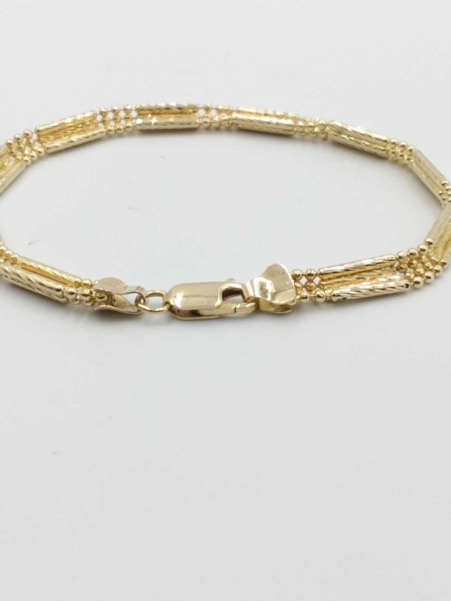 Turkish Bracelet - Yellow Gold 14k (.585) 6.8 grams 6 inch