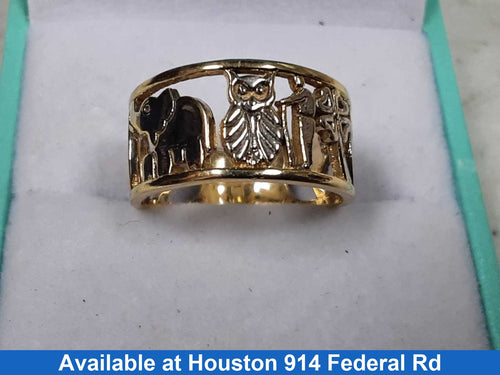 Women's Ring - Yellow Gold 14k (.585) 4 grams Size 6.5
