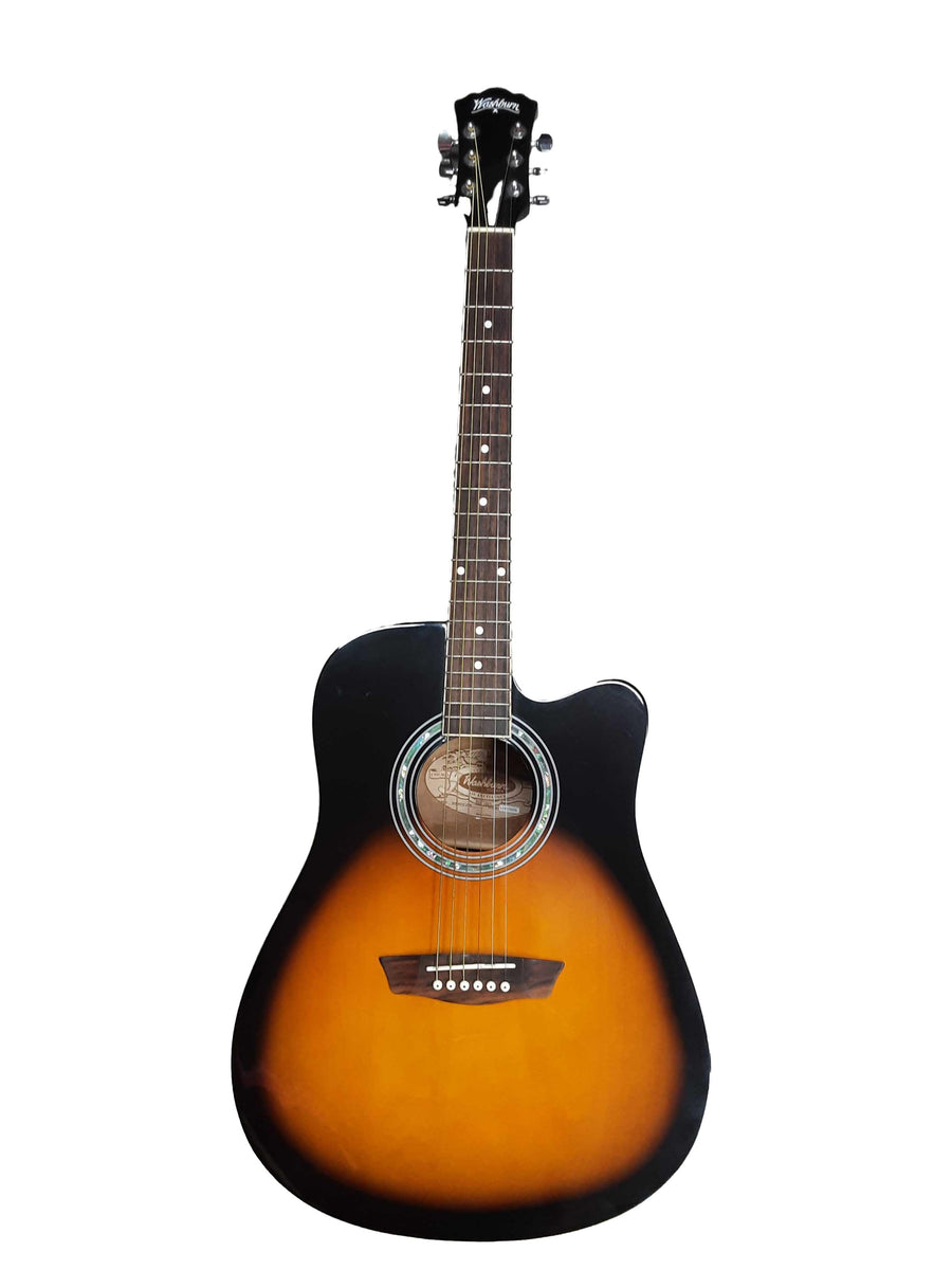 Washburn Wa90cevsb Brown Acoustic / Electric Classic Guitar