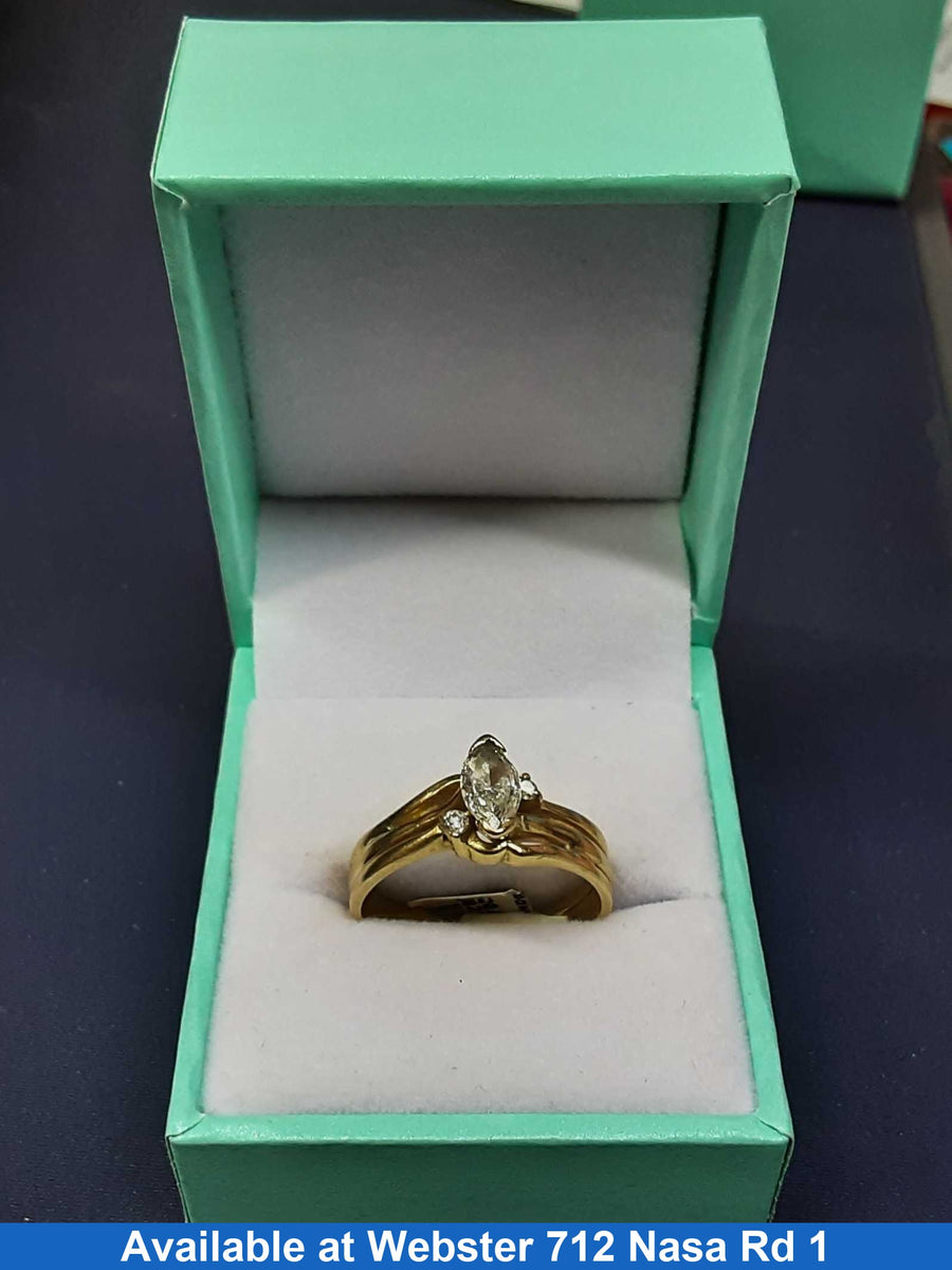 Women's Ring - Yellow Gold 18k (.750) 6.3 grams Size 10