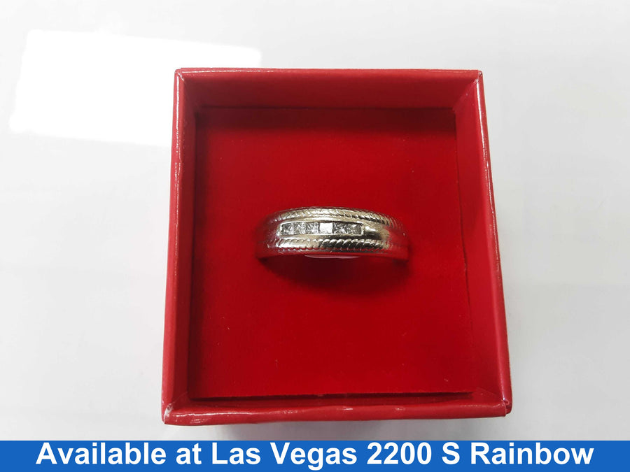 Ring - Wedding Band - White Gold 14k (.585) 8.8 grams Size 11