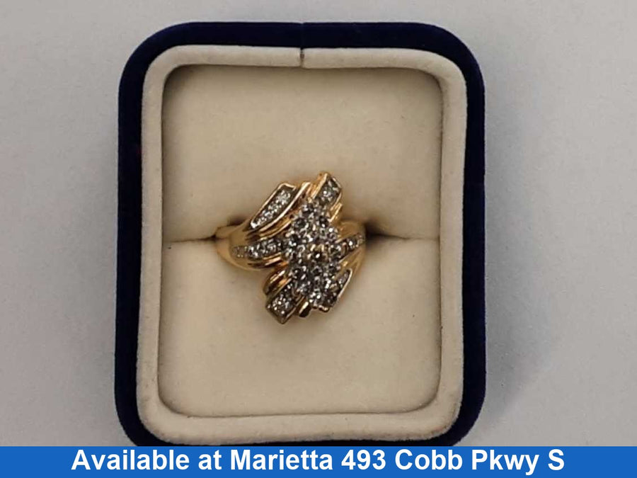 Women's Ring - Yellow Gold 14k (.585) 8.2 grams Size 7