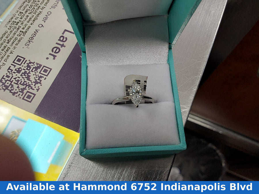 Ring - Engagement Set - White Gold 10k (.417) 2.4 grams Size 8