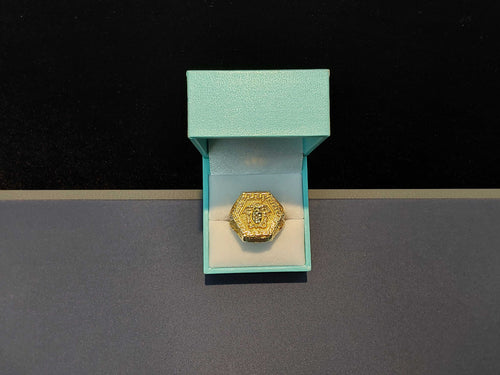 Men's Ring - Yellow Gold 10k (.417) 6.9 grams Size 9