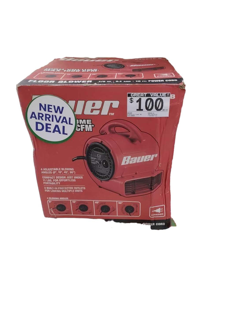 Bauer 23503e-b Red Corded Leaf Blower