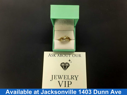 Ring - Engagement Set - Yellow Gold 14k (.585) 6.4 grams Size 8.5