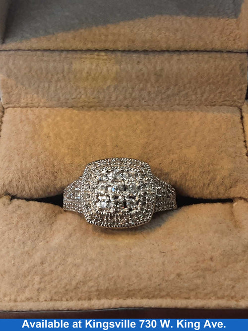 Women's Ring - White Gold 10k (.417) 4.4 grams Size 7