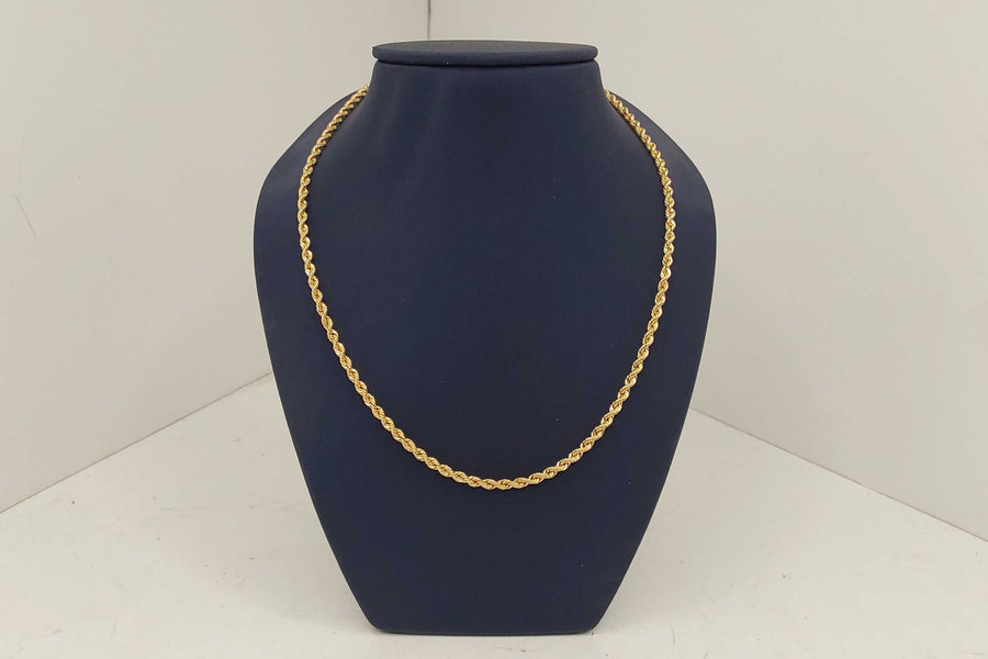 Rope Chain - Yellow Gold 10k (.417) 4.7 grams 25 inch