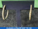 Hoop Earrings - White Gold 10k (.417) 6.8 grams