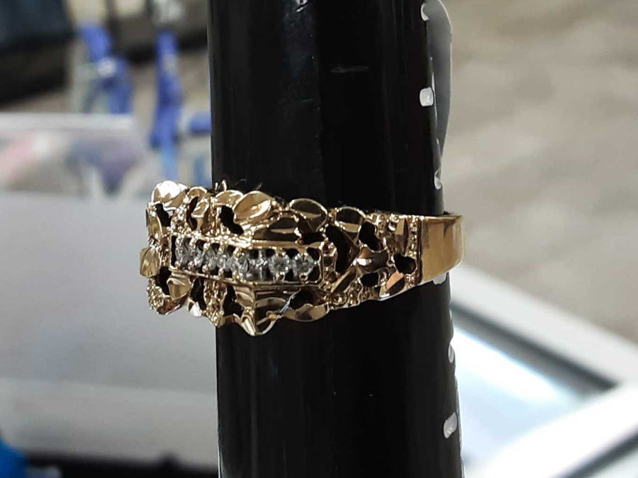 Women's Ring - Yellow Gold 14k (.585) 5.9 grams Size 20