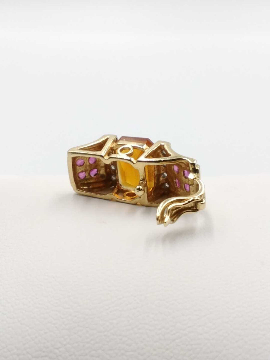 Diamond Pendant - Yellow Gold 14k (.585) 3.9 grams
