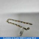 Bracelet - Tricolor Gold 14k (.585) 3.9 grams 7 inch