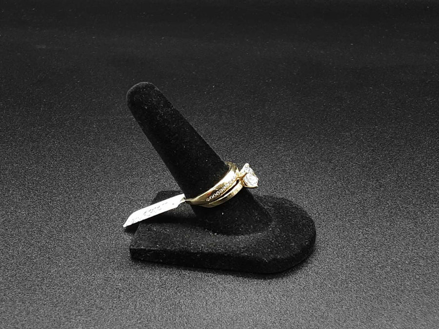 Ring - Engagement Set - Yellow Gold 14k (.585) 2.7 grams Size 6.5