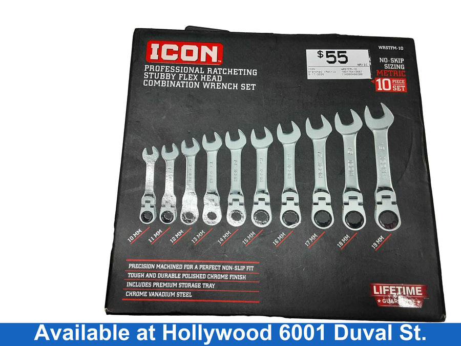 Icon Wrstfm-10 Black Metric Hand Wrench