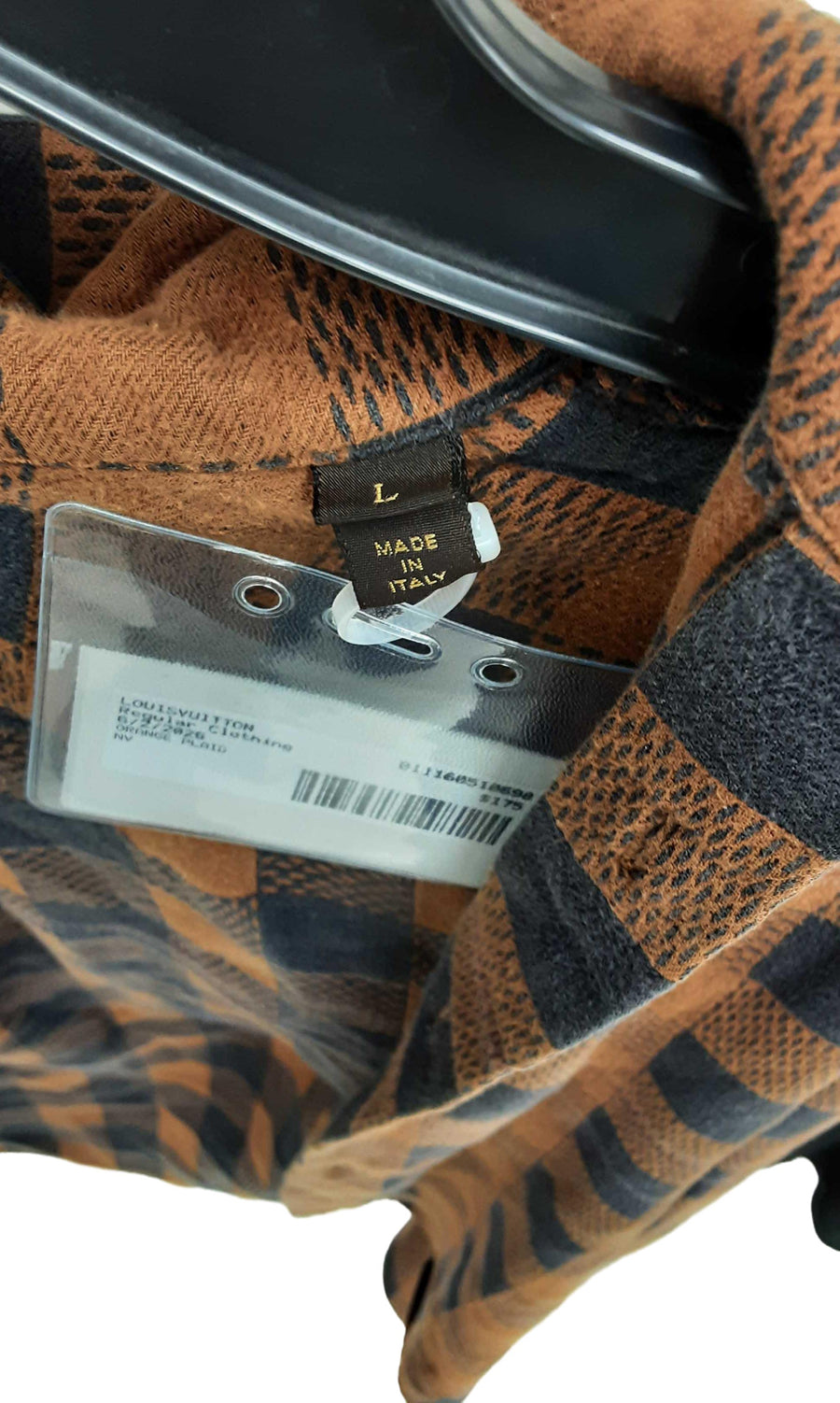 Louisvuitton Orange Plaid Orange Regular Clothing / Accessory
