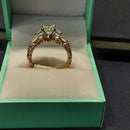 Ring - Wedding Set - Rose Gold 14k (.585) 3.8 grams Size 20