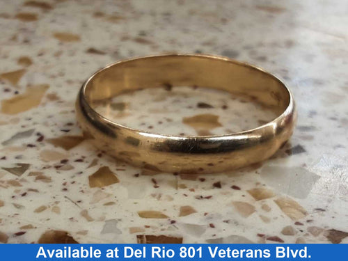 Ring - Wedding Band - Yellow Gold 14k (.585) 2.8 grams Size 10.5