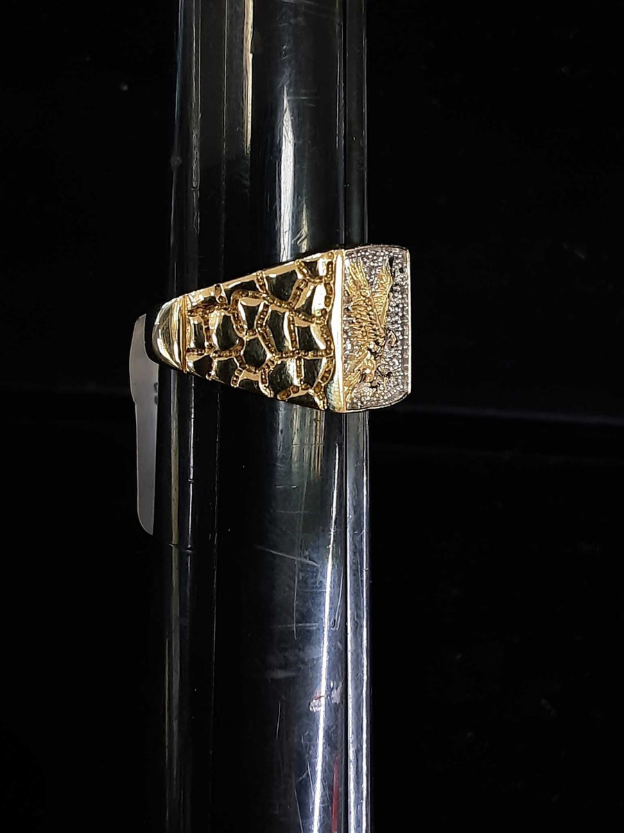Men's Ring - Yellow Gold 10k (.417) 5.6 grams Size 7