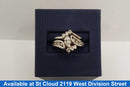 Ring - Wedding Set - White Gold 14k (.585) 5.44 grams Size 5