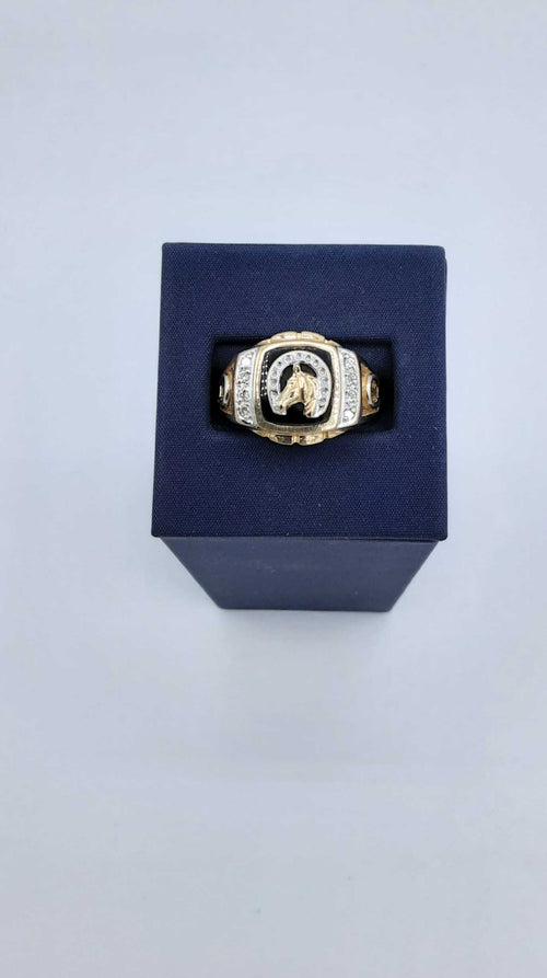 Men's Ring - Yellow Gold 10k (.417) 5.9 grams Size 10.5