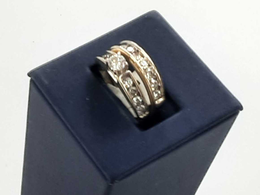 Ring - Engagement Set - Yellow Gold 14k Size 8.5