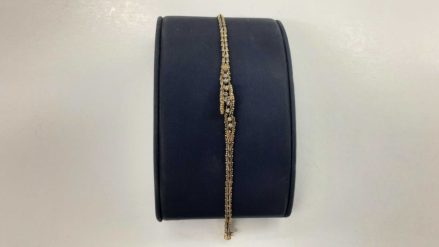 Tennis Bracelet - Yellow Gold 14k (.585) 11 grams 7 inch