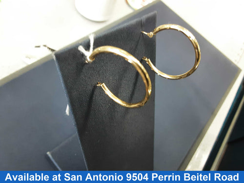 Hoop Earrings - Yellow Gold 14k (.585) 1.3 grams