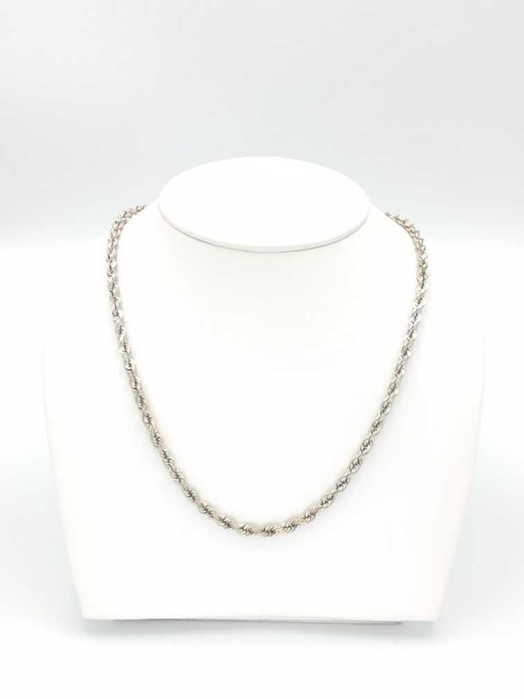 Rope Chain - White Gold 10k (.417) 15.8 grams 16 inch