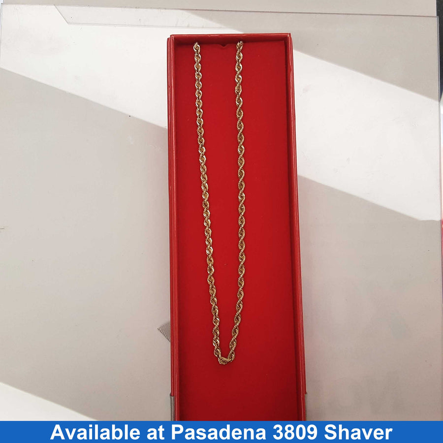 Rope Chain - Yellow Gold 14k (.585) 13.9 grams 18 inch