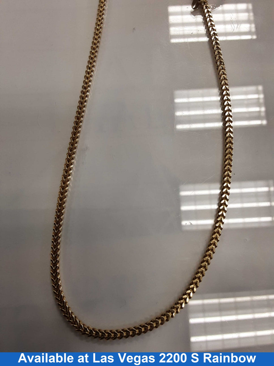 Fox Tail Chain - Yellow Gold 10k (.417) 9.9 grams 22 inch