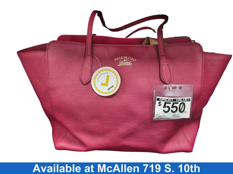 Gucci Swing Tote Pink Purse / Handbag