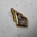 Diamond Pendant - Yellow Gold 18k (.750) 3.3 grams