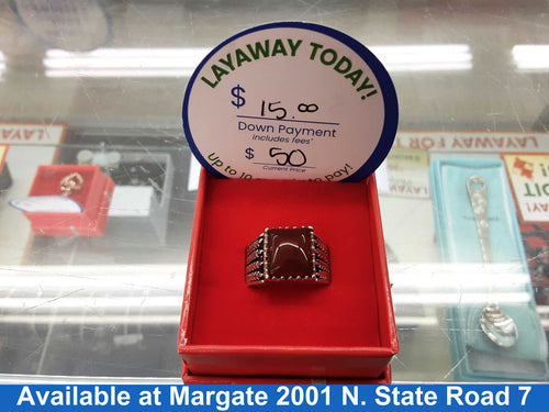 Men's Ring - Silver 7.8 grams Size 10