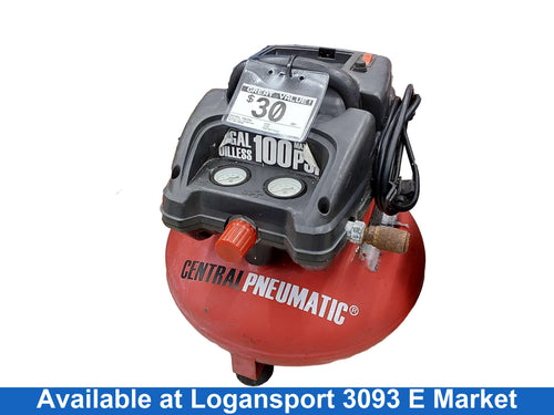 Central Pneumatic Red Electric Compressor