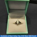 Women's Ring - Solitaire - White Gold 14k (.585) 5.9 grams Size 5.5