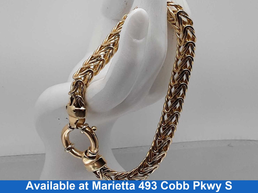 Wheat Bracelet - Yellow Gold 14k (.585) 21.6 grams 8 inch