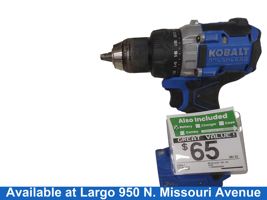 Kobalt Brushless 24v Max Blue Cordless Screw Gun