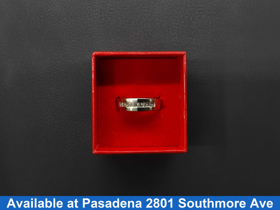 Ring - Wedding Band - White Gold 14k (.585) 5.8 grams Size 20