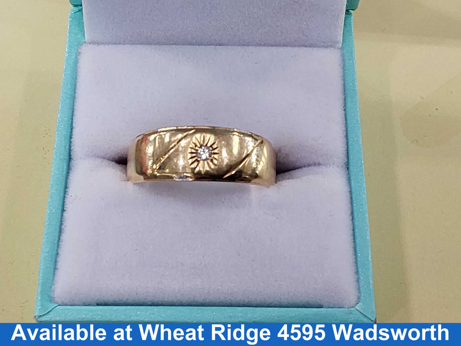 Men's Ring - Yellow Gold 10k (.417) 4.4 grams Size 10