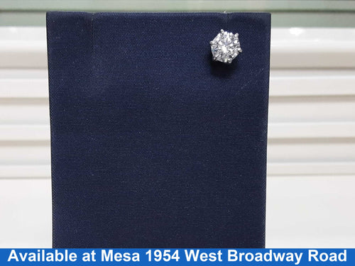 Single Stud Earring - White Gold 14k (.585) 0.8 grams