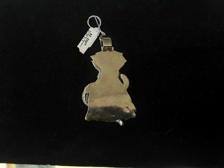 Diamond Pendant - Silver 64 grams