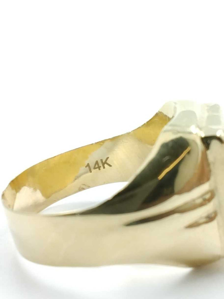 Men's Ring - Yellow Gold 14k (.585) 5.1 grams Size 10