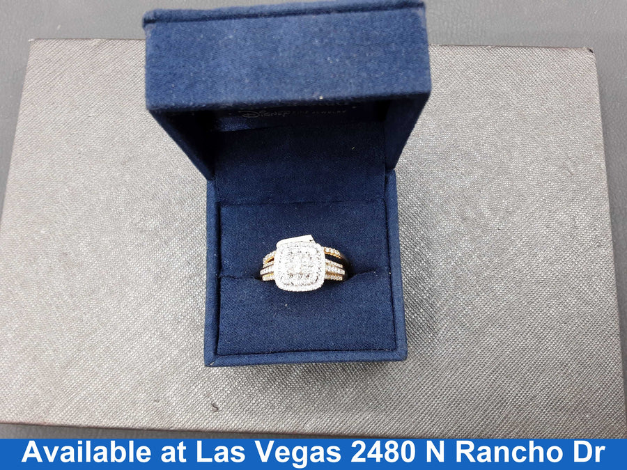Ring - Wedding Set - Yellow Gold 14k (.585) 6.3 grams Size 9