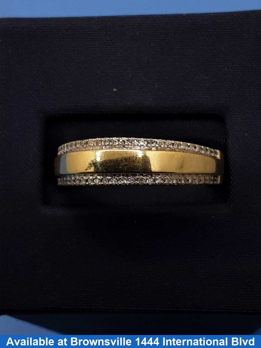 Ring - Wedding Band - Yellow Gold 10k (.417) 2.8 grams Size 7