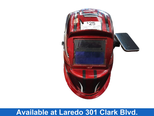 Chicago Electric Auto-darkening Red Helmet