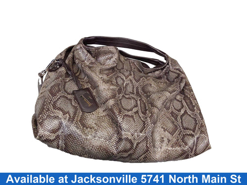 Furla Snakeskin Bag Black Purse / Handbag