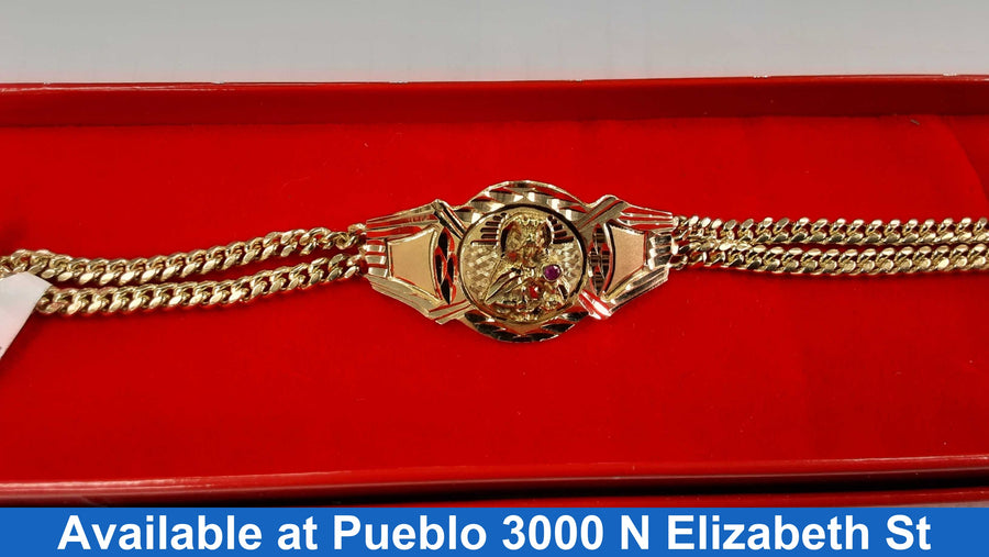 ID Bracelet - Yellow Gold 14k (.585) 20.8 grams 7 inch